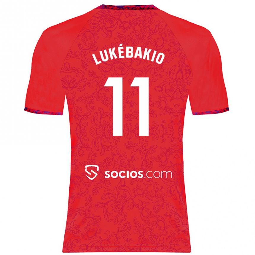 Niño Fútbol Camiseta Dodi Lukébakio #11 Rojo 2ª Equipación 2024/25