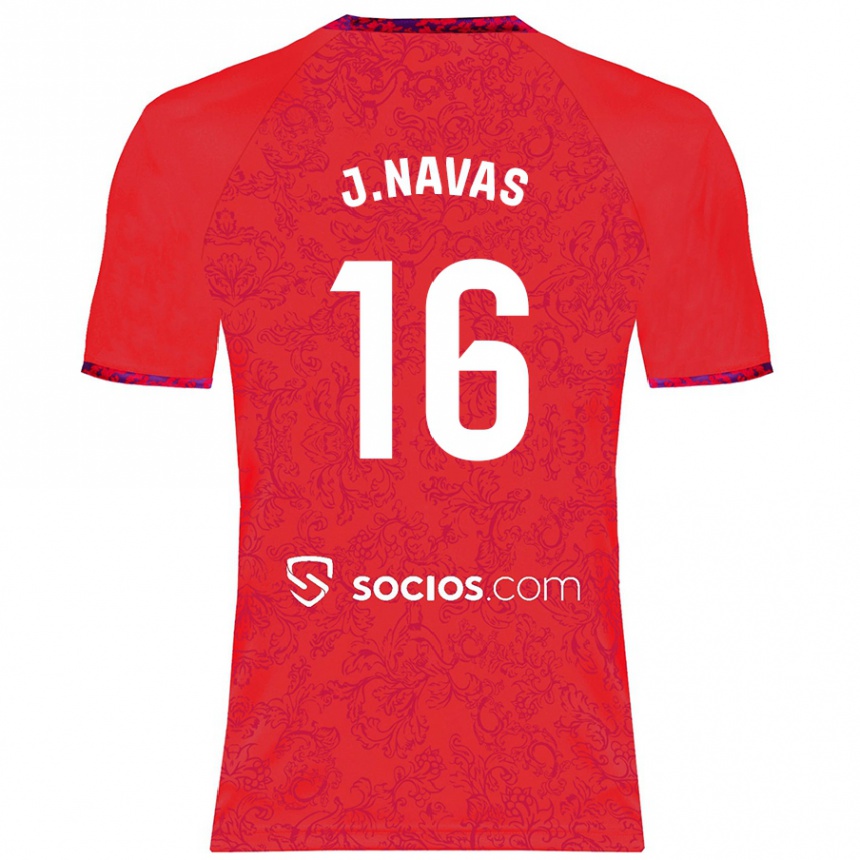 Niño Fútbol Camiseta Jesús Navas #16 Rojo 2ª Equipación 2024/25