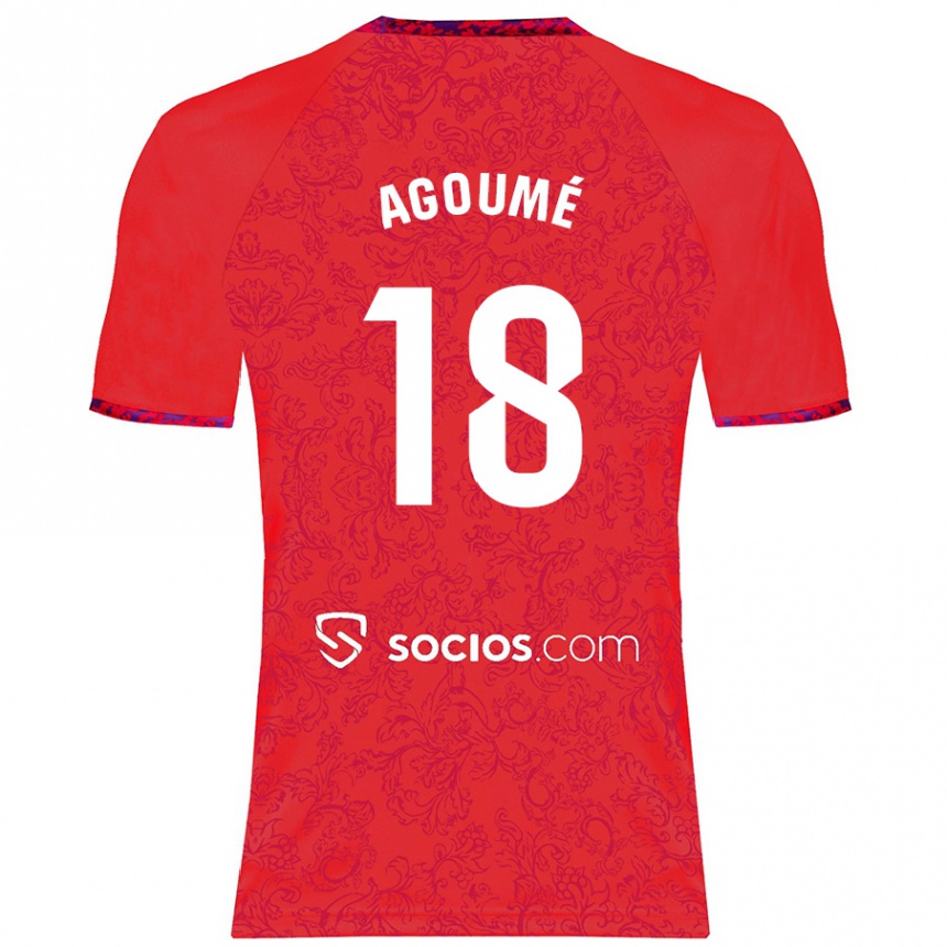 Niño Fútbol Camiseta Lucien Agoume #18 Rojo 2ª Equipación 2024/25