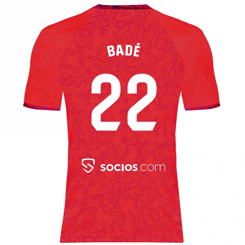 Niño Fútbol Camiseta Loïc Badé #22 Rojo 2ª Equipación 2024/25