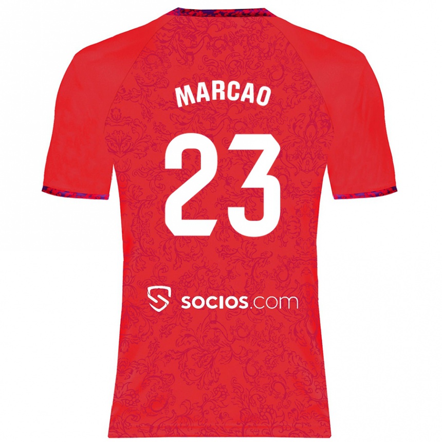 Niño Fútbol Camiseta Marcão #23 Rojo 2ª Equipación 2024/25