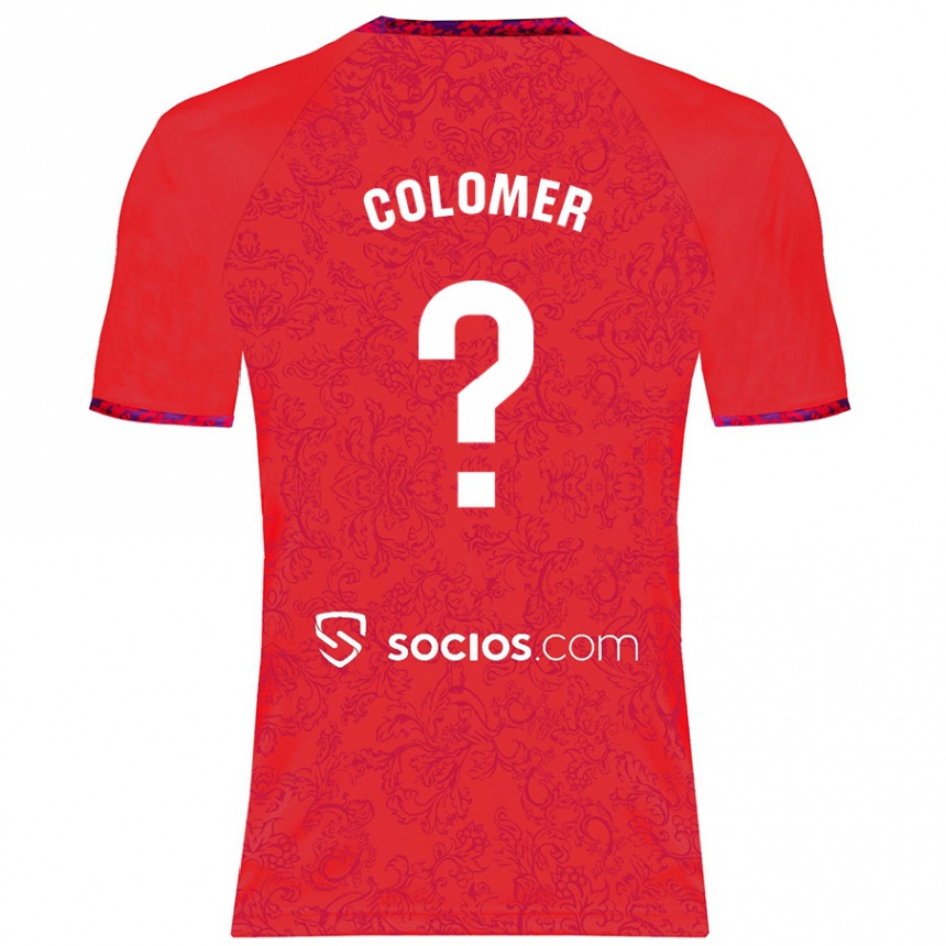 Niño Fútbol Camiseta Carlos Colomer #0 Rojo 2ª Equipación 2024/25