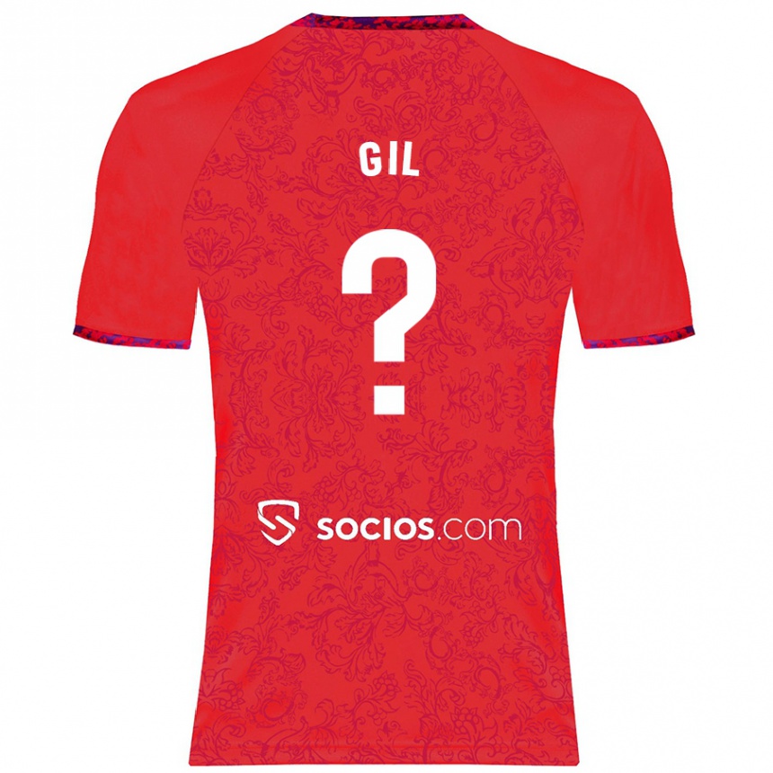 Niño Fútbol Camiseta Dani Gil #0 Rojo 2ª Equipación 2024/25