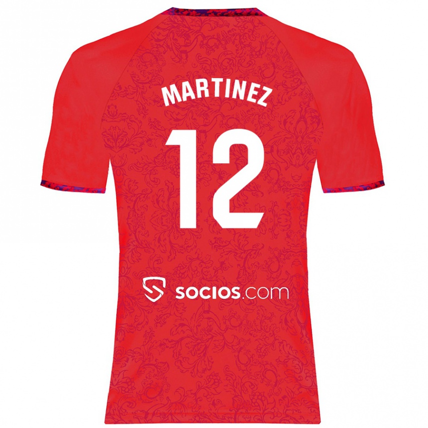 Niño Fútbol Camiseta Gabri Martinez #12 Rojo 2ª Equipación 2024/25