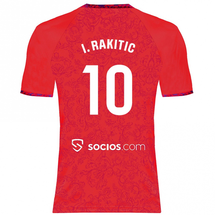 Niño Fútbol Camiseta Ivan Rakitic #10 Rojo 2ª Equipación 2024/25