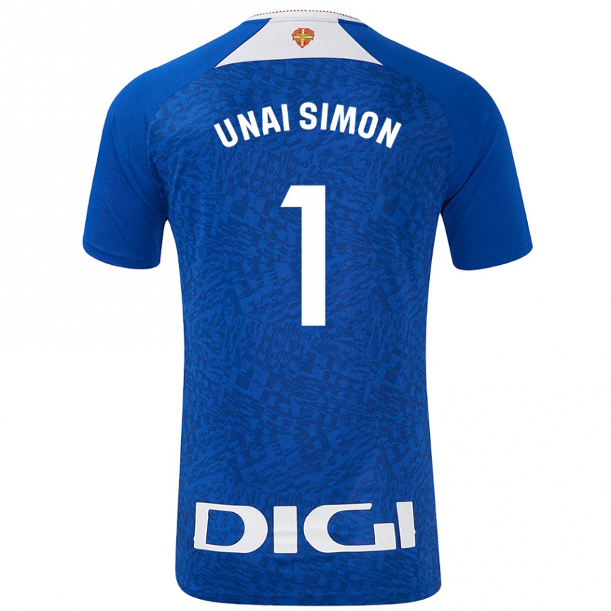 Niño Fútbol Camiseta Unai Simón #1 Azul Real 2ª Equipación 2024/25