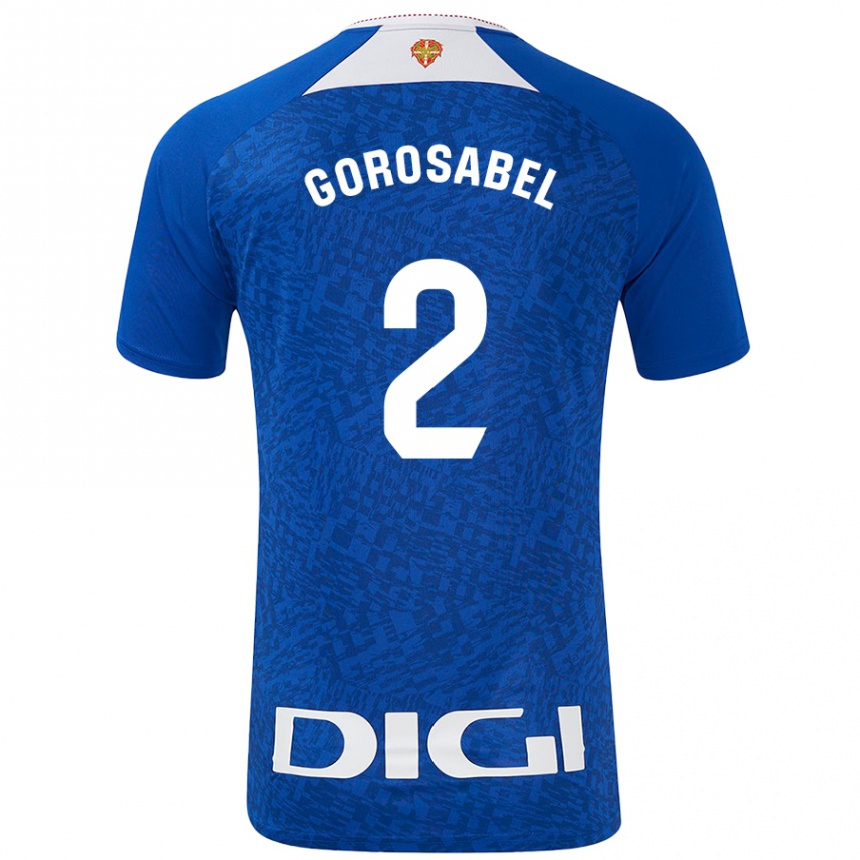 Niño Fútbol Camiseta Andoni Gorosabel #2 Azul Real 2ª Equipación 2024/25