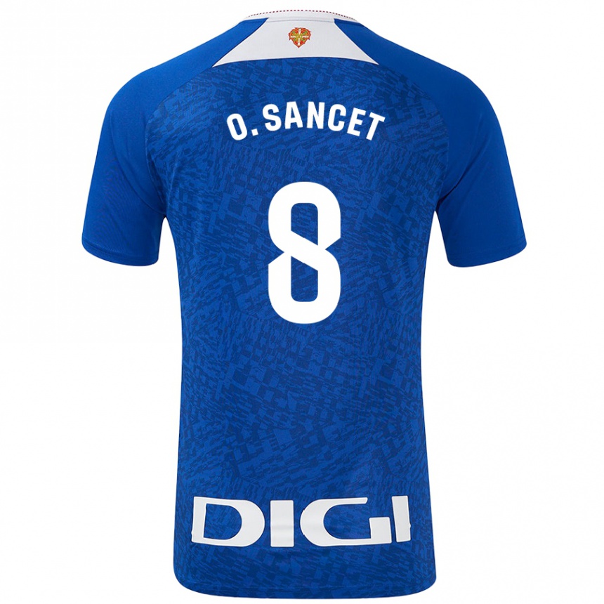 Niño Fútbol Camiseta Oihan Sancet #8 Azul Real 2ª Equipación 2024/25