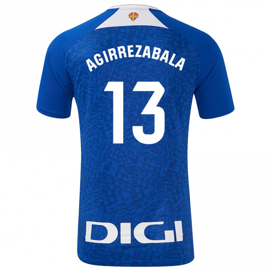 Niño Fútbol Camiseta Julen Agirrezabala #13 Azul Real 2ª Equipación 2024/25