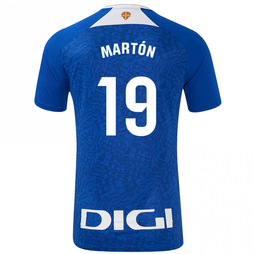 Niño Fútbol Camiseta Javier Martón #19 Azul Real 2ª Equipación 2024/25