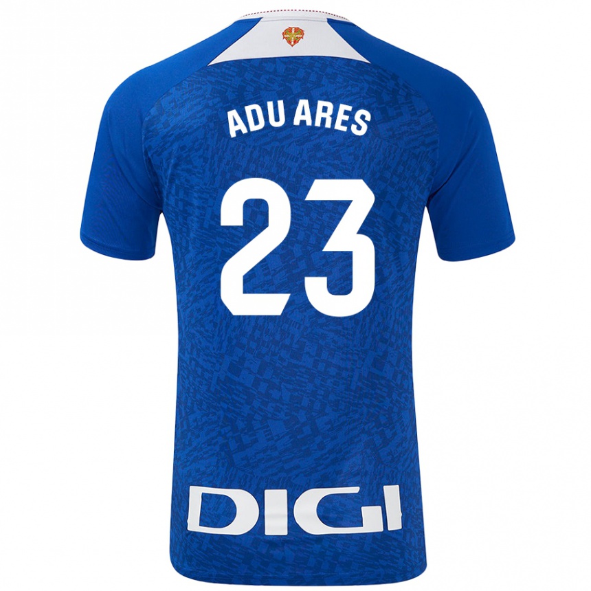 Niño Fútbol Camiseta Adu Ares #23 Azul Real 2ª Equipación 2024/25