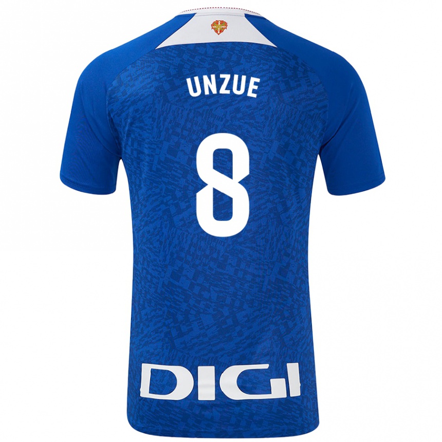 Niño Fútbol Camiseta Marta Unzué #8 Azul Real 2ª Equipación 2024/25