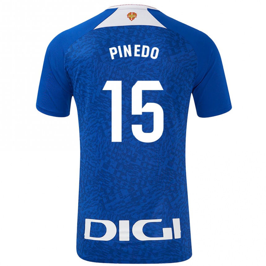 Niño Fútbol Camiseta Clara Pinedo Castresana #15 Azul Real 2ª Equipación 2024/25