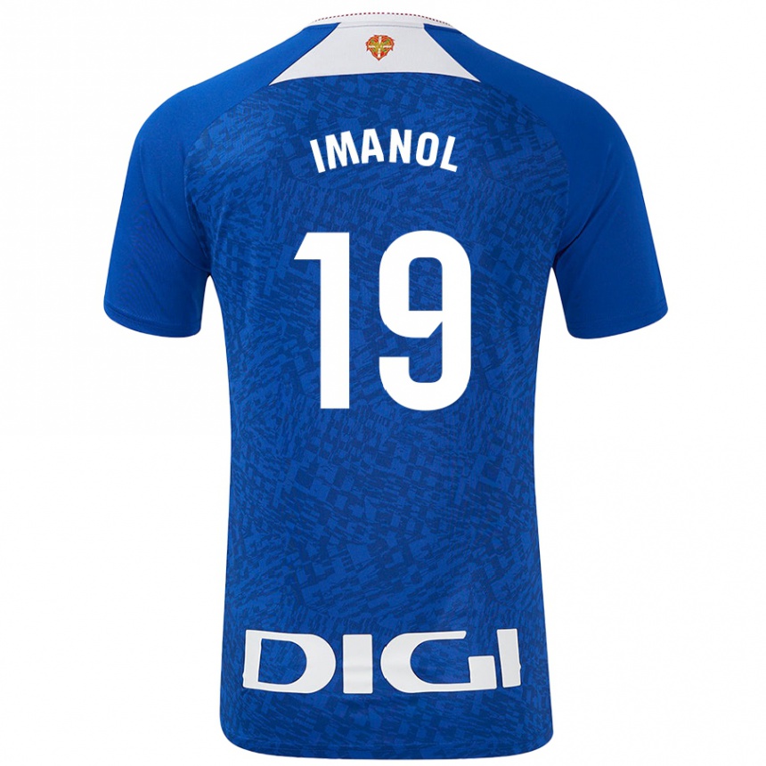 Niño Fútbol Camiseta Imanol García De Albéniz #19 Azul Real 2ª Equipación 2024/25