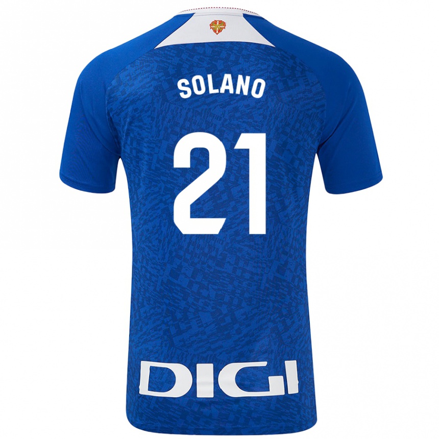 Niño Fútbol Camiseta Bibiane Schulze-Solano #21 Azul Real 2ª Equipación 2024/25