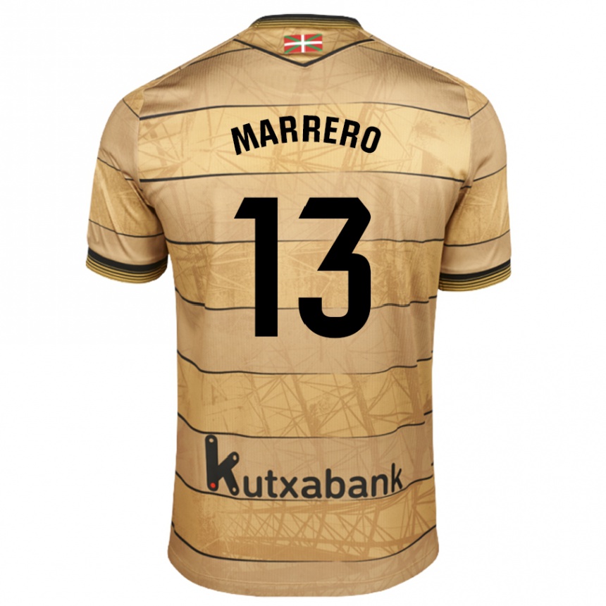 Niño Fútbol Camiseta Unai Marrero #13 Marrón 2ª Equipación 2024/25