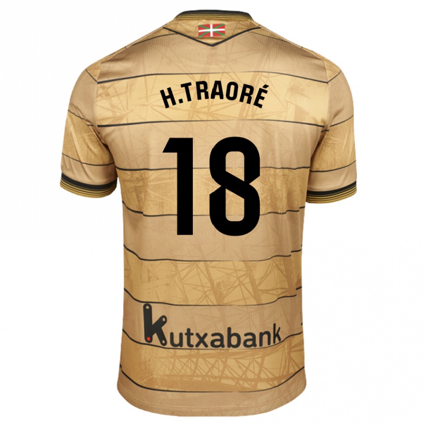 Niño Fútbol Camiseta Hamari Traoré #18 Marrón 2ª Equipación 2024/25