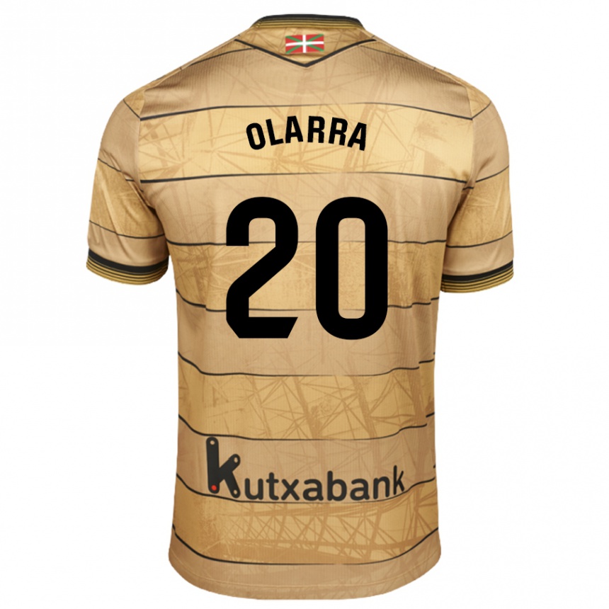 Niño Fútbol Camiseta Aimar Olarra #20 Marrón 2ª Equipación 2024/25