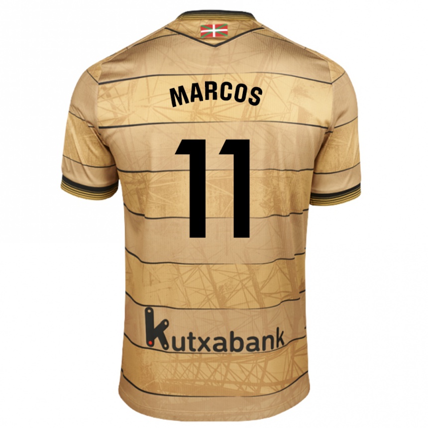 Niño Fútbol Camiseta Cecilia Marcos Nabal #11 Marrón 2ª Equipación 2024/25