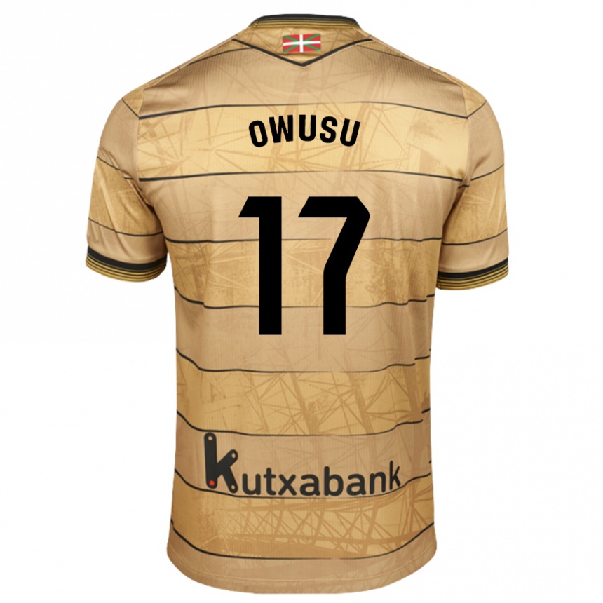 Niño Fútbol Camiseta Jacqueline Owusu #17 Marrón 2ª Equipación 2024/25