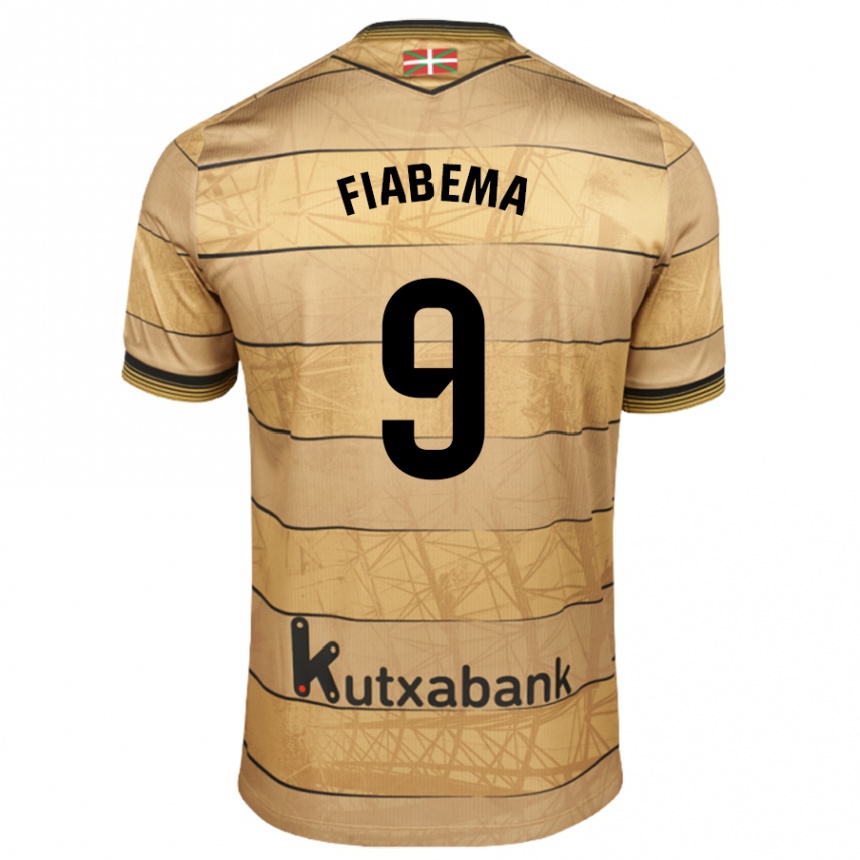 Niño Fútbol Camiseta Bryan Fiabema #9 Marrón 2ª Equipación 2024/25