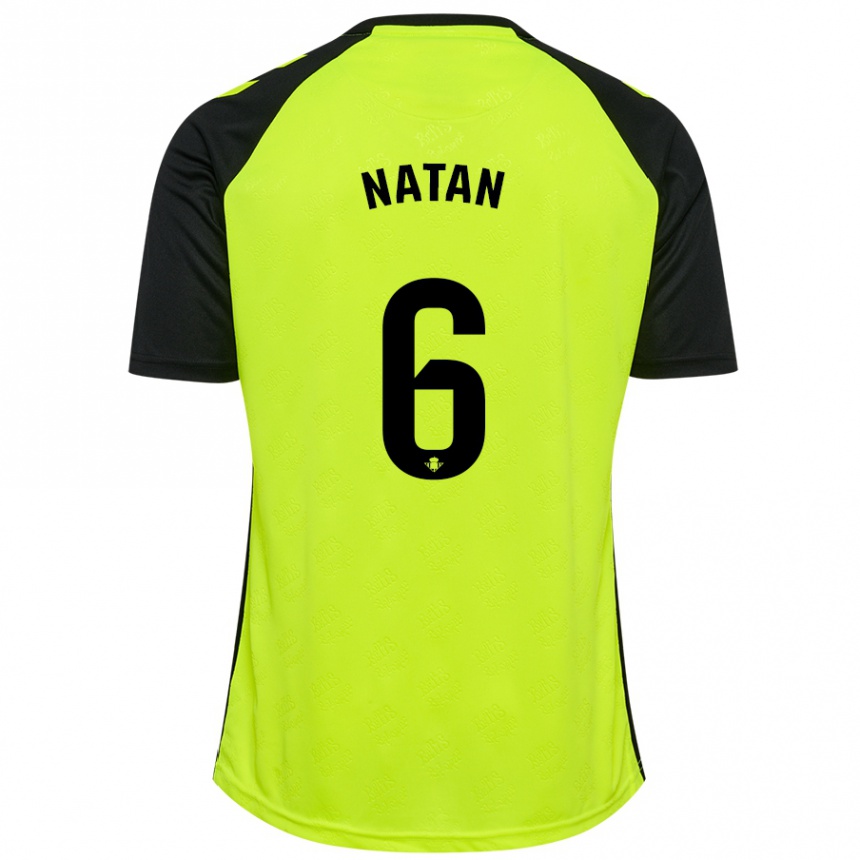 Niño Fútbol Camiseta Natan #6 Amarillo Fluorescente Negro 2ª Equipación 2024/25