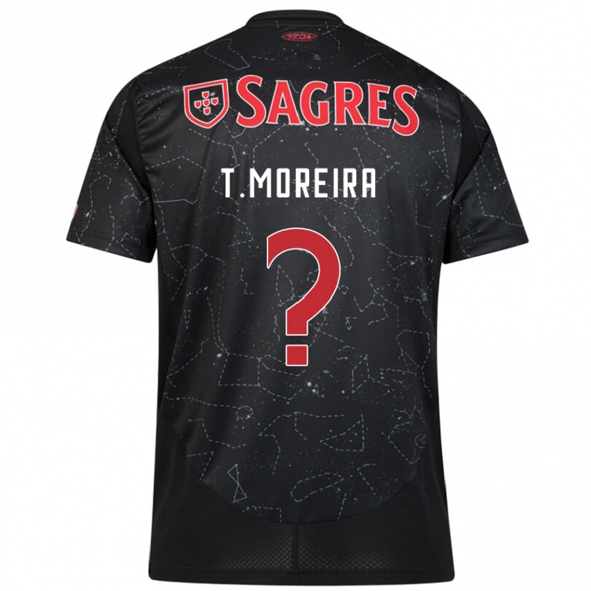 Niño Fútbol Camiseta Tomás Moreira #0 Negro Rojo 2ª Equipación 2024/25