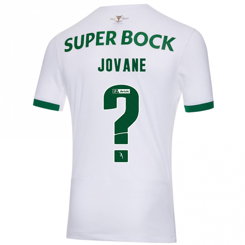 Niño Fútbol Camiseta Jovane #0 Blanco Verde 2ª Equipación 2024/25