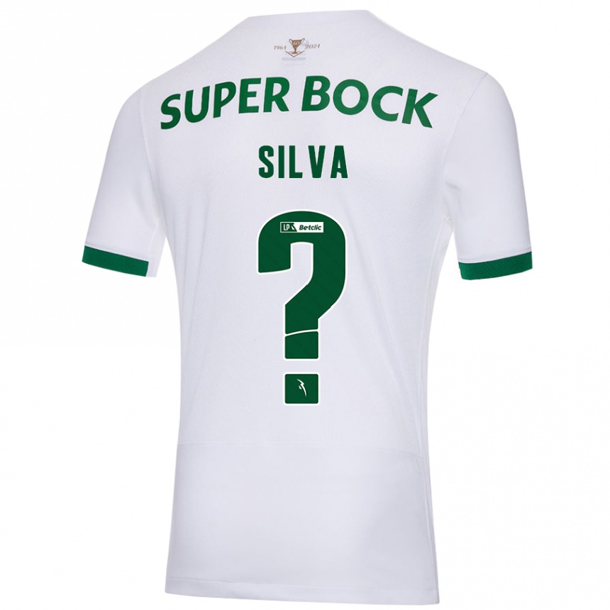 Niño Fútbol Camiseta Francisco Silva #0 Blanco Verde 2ª Equipación 2024/25