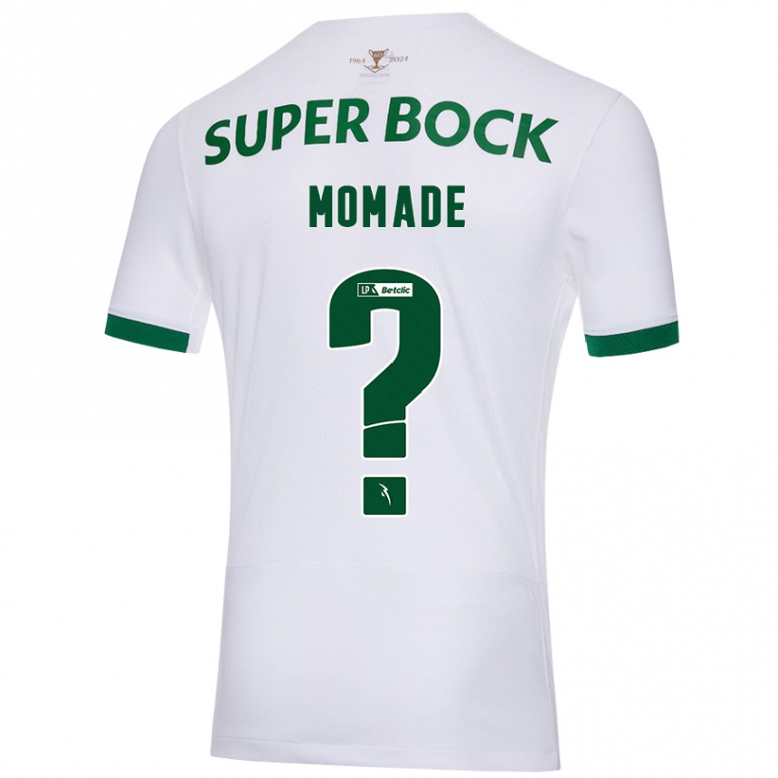 Niño Fútbol Camiseta Rayhan Momade #0 Blanco Verde 2ª Equipación 2024/25