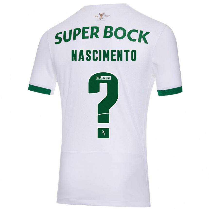 Niño Fútbol Camiseta Sandro Nascimento #0 Blanco Verde 2ª Equipación 2024/25