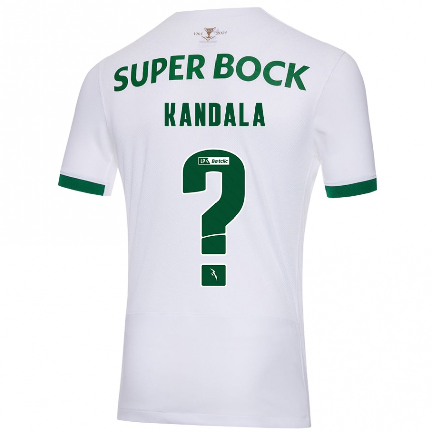 Niño Fútbol Camiseta Adair Kandala #0 Blanco Verde 2ª Equipación 2024/25