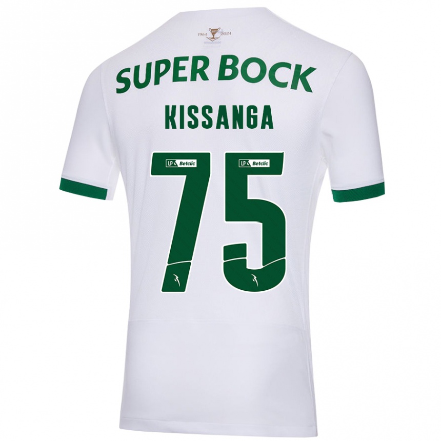 Niño Fútbol Camiseta Manuel Kissanga #75 Blanco Verde 2ª Equipación 2024/25