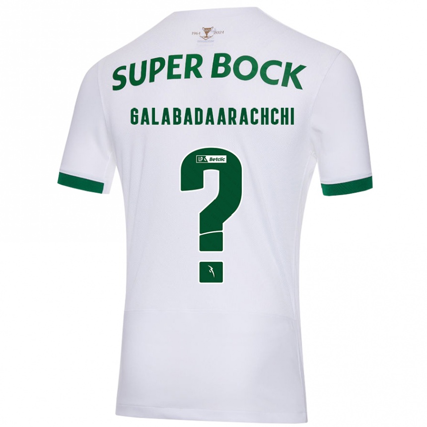 Niño Fútbol Camiseta Jacynta Galabadaarachchi #0 Blanco Verde 2ª Equipación 2024/25