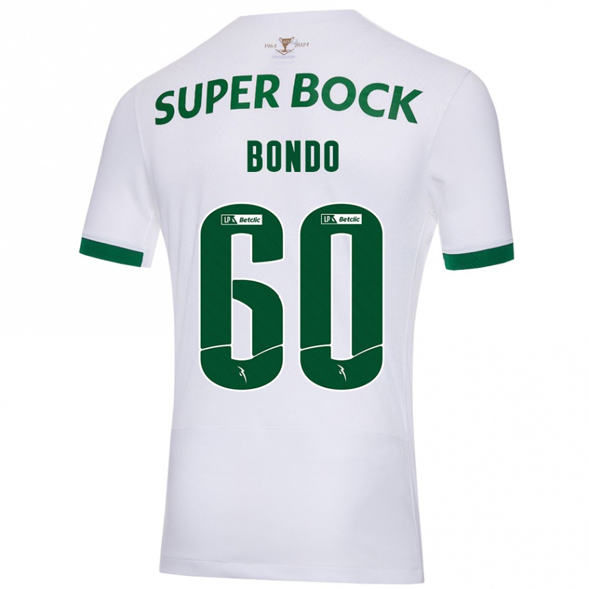 Niño Fútbol Camiseta Pedro Bondo #60 Blanco Verde 2ª Equipación 2024/25