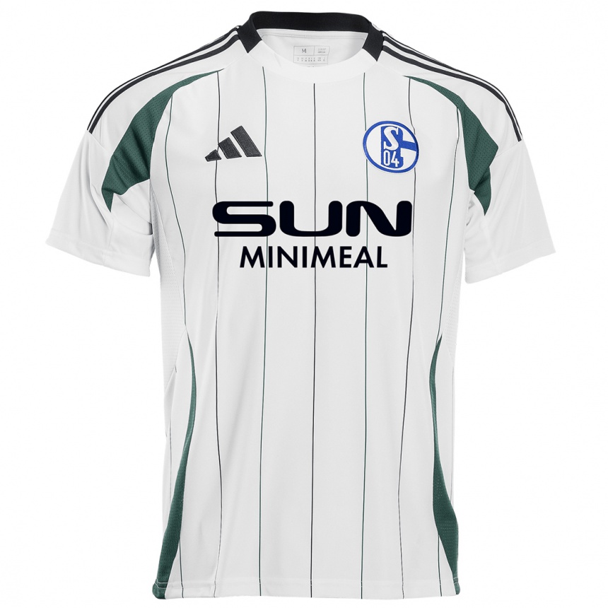 Niño Fútbol Camiseta Mauro Zalazar #16 Blanco Verde 2ª Equipación 2024/25