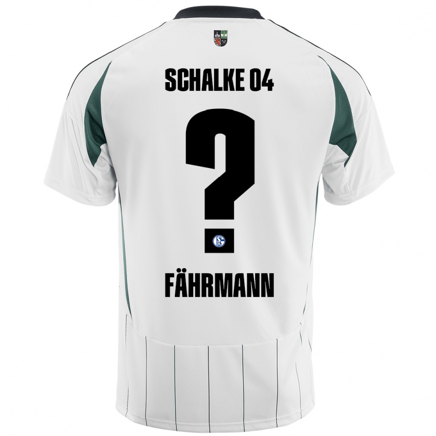 Niño Fútbol Camiseta Ralf Fährmann #0 Blanco Verde 2ª Equipación 2024/25