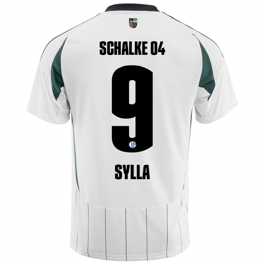 Niño Fútbol Camiseta Moussa Sylla #9 Blanco Verde 2ª Equipación 2024/25