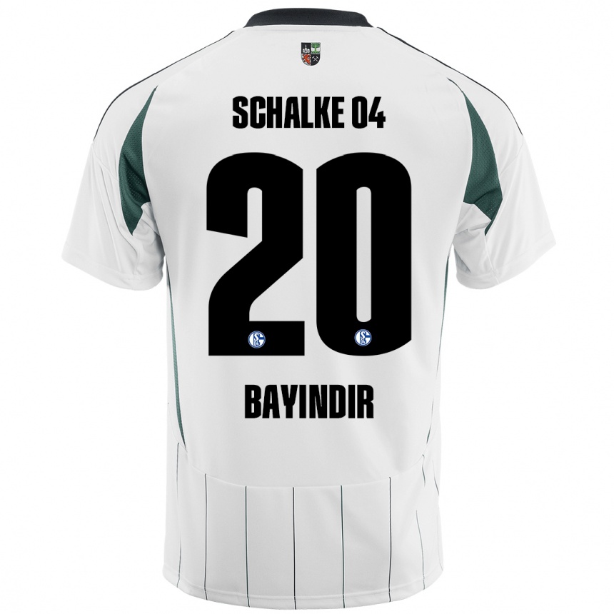 Niño Fútbol Camiseta Aris Bayindir #20 Blanco Verde 2ª Equipación 2024/25