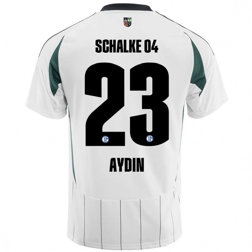 Niño Fútbol Camiseta Mehmet Aydın #23 Blanco Verde 2ª Equipación 2024/25