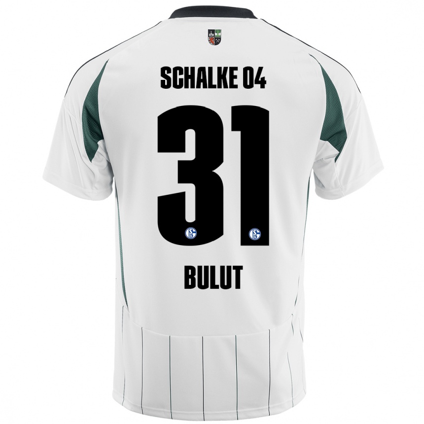 Niño Fútbol Camiseta Taylan Bulut #31 Blanco Verde 2ª Equipación 2024/25