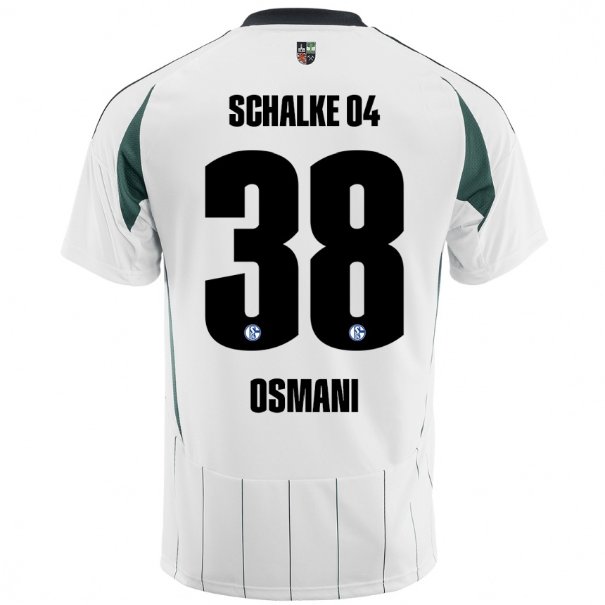 Niño Fútbol Camiseta Tristan Osmani #38 Blanco Verde 2ª Equipación 2024/25