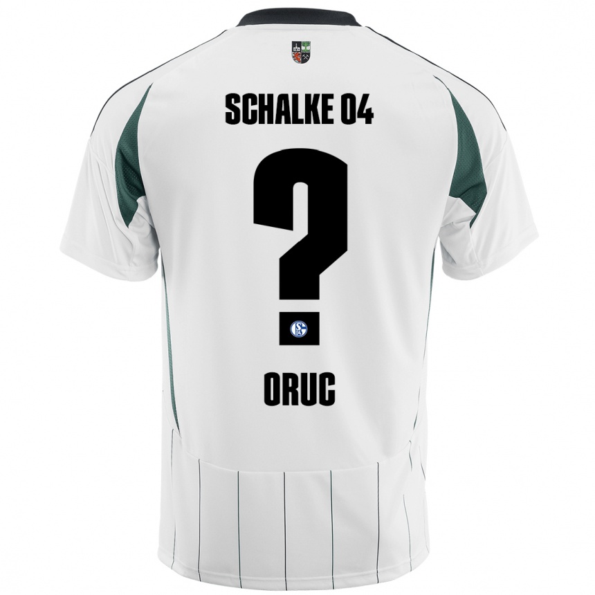 Niño Fútbol Camiseta Arda Oruc #0 Blanco Verde 2ª Equipación 2024/25