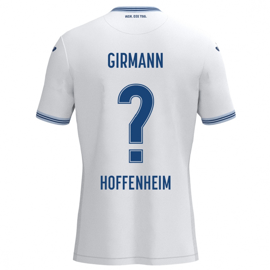 Niño Fútbol Camiseta David Girmann #0 Blanco Azul 2ª Equipación 2024/25