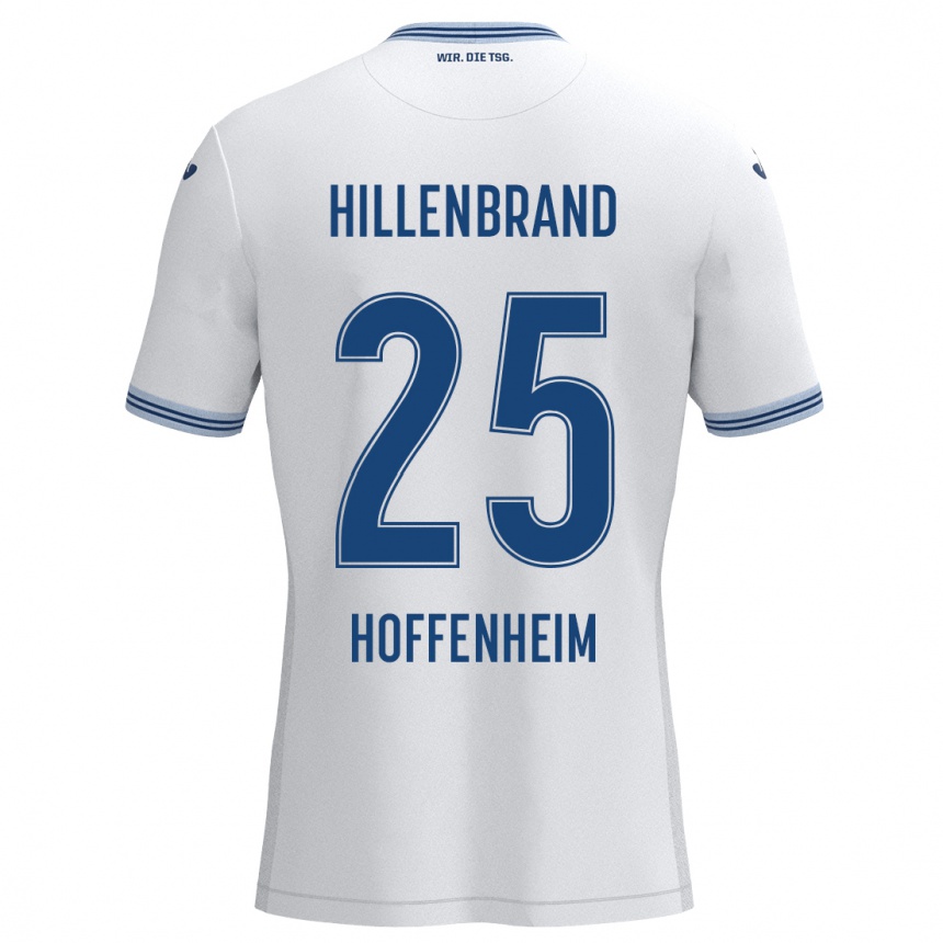 Niño Fútbol Camiseta Jack Hillenbrand #25 Blanco Azul 2ª Equipación 2024/25