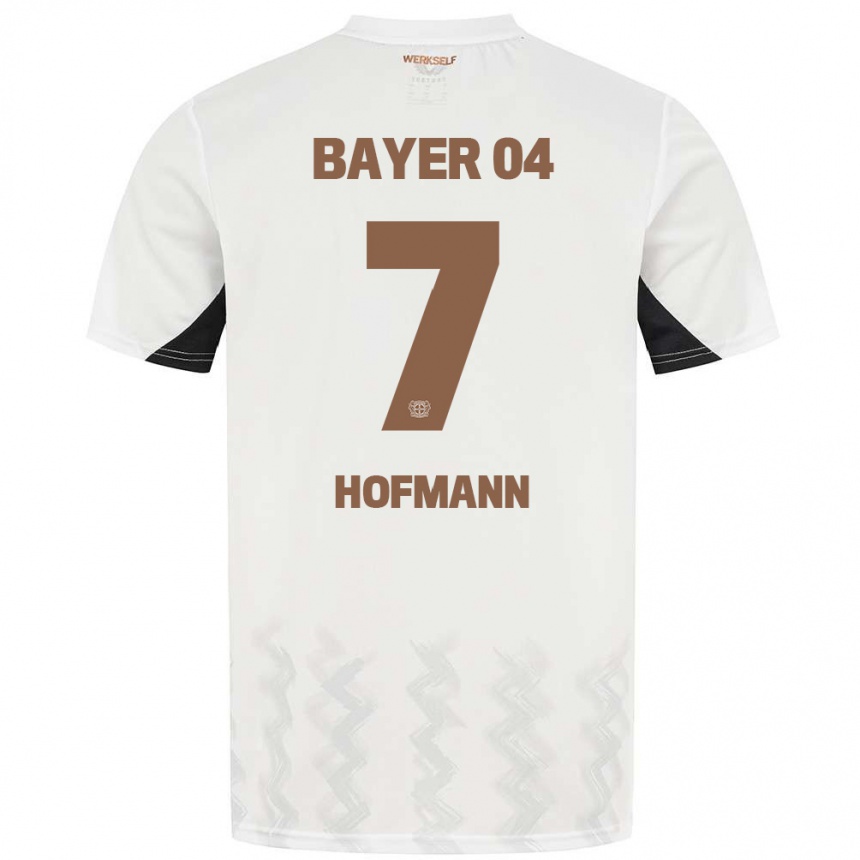 Niño Fútbol Camiseta Jonas Hofmann #7 Blanco Negro 2ª Equipación 2024/25