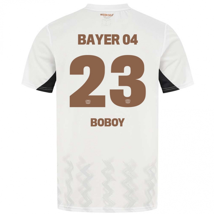 Niño Fútbol Camiseta Delice Boboy #23 Blanco Negro 2ª Equipación 2024/25