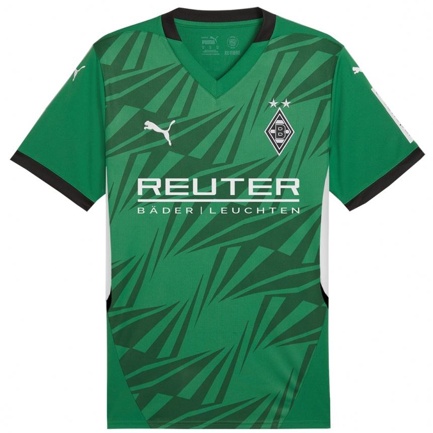 Niño Fútbol Camiseta Liv Aerts #1 Verde Blanco 2ª Equipación 2024/25