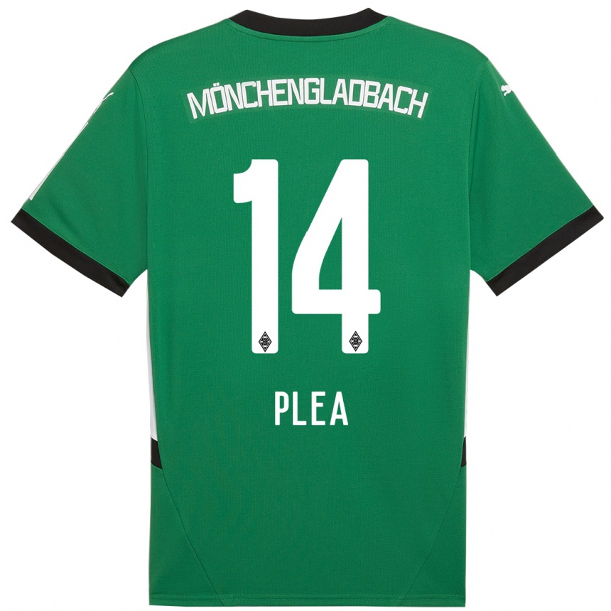 Niño Fútbol Camiseta Alassane Plea #14 Verde Blanco 2ª Equipación 2024/25