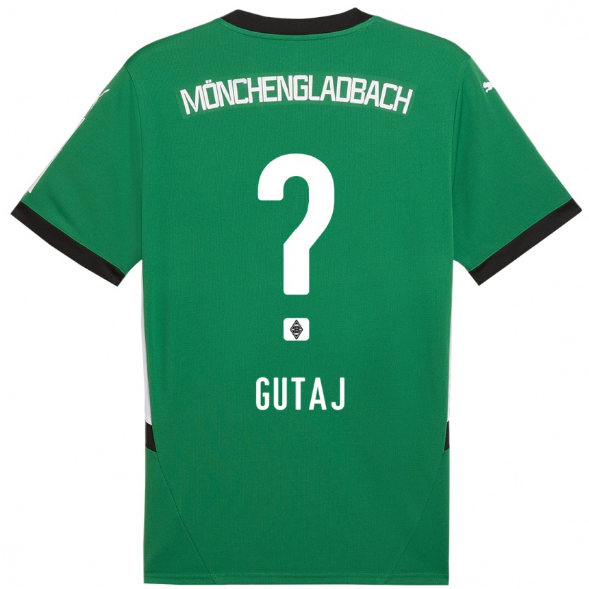 Niño Fútbol Camiseta Lindsay Gutaj #0 Verde Blanco 2ª Equipación 2024/25